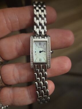 Citizen Silver-Tone Women's Bracelet Watch with Mother-of-Pearl Dial